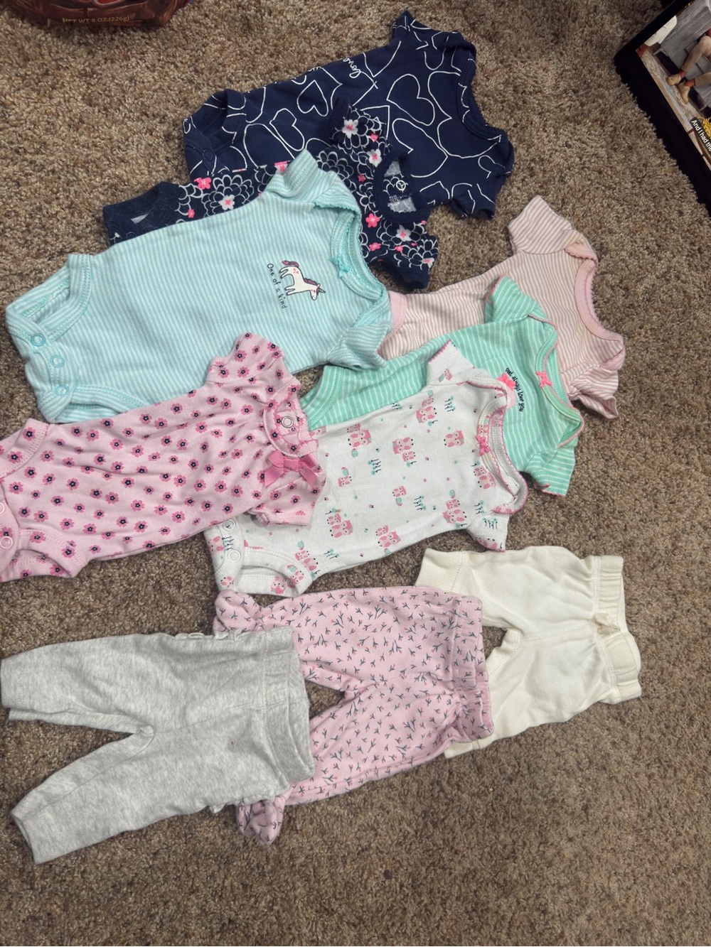 41 Piece Preemie Baby Girl Clothes Bundle | NICU Sleepers & Outfits